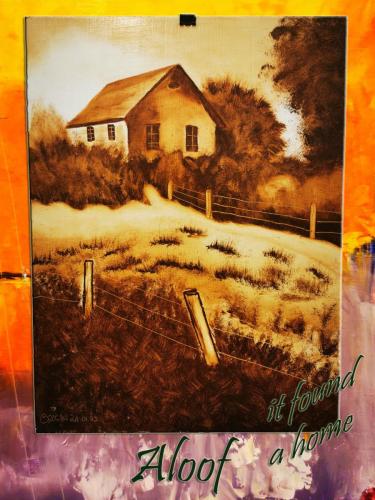 Aloof / oil, 40x30 cm, wood fiber /