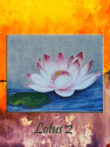 Lotus 2 / oil, 40x50 cm, stretched canvas /