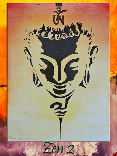 Zen 2 / oil, 40x30 cm, wood fiber /