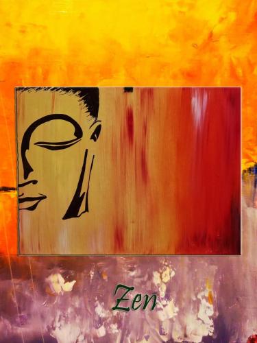 Zen / oil, 40x30 cm, wood fiber /